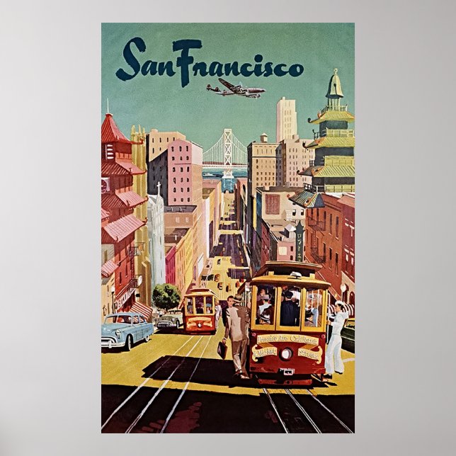 Poster TWA San Francisco - Vintage voyage (Devant)