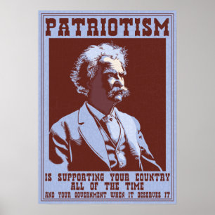 Poster Twain - Patriotisme