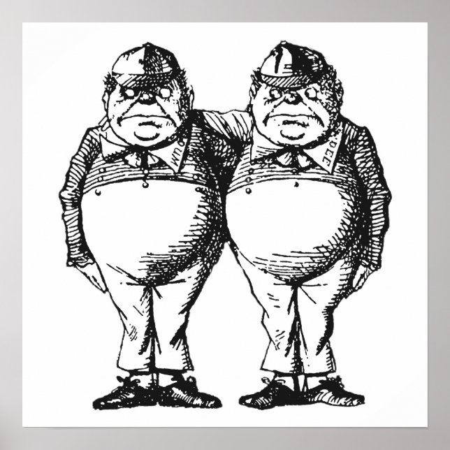Poster Tweedledum & Tweedledee (Devant)