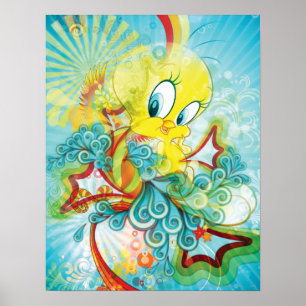 Poster Tweety In Blue Wave
