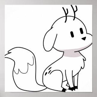 Poster Twig Deerfox Hilda