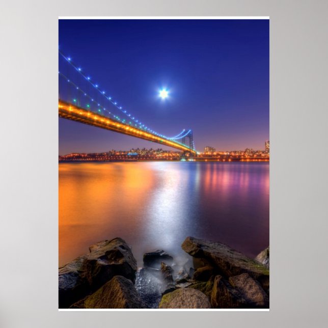 Poster Twilight, George Washington BridgePalisades, NON. (Devant)