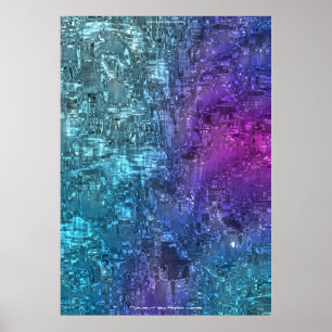 Poster Twilight Hues Art Abstrait par Indigo Lewis