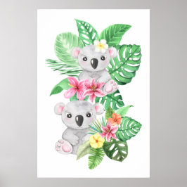 Poster Twin Baby Koalas