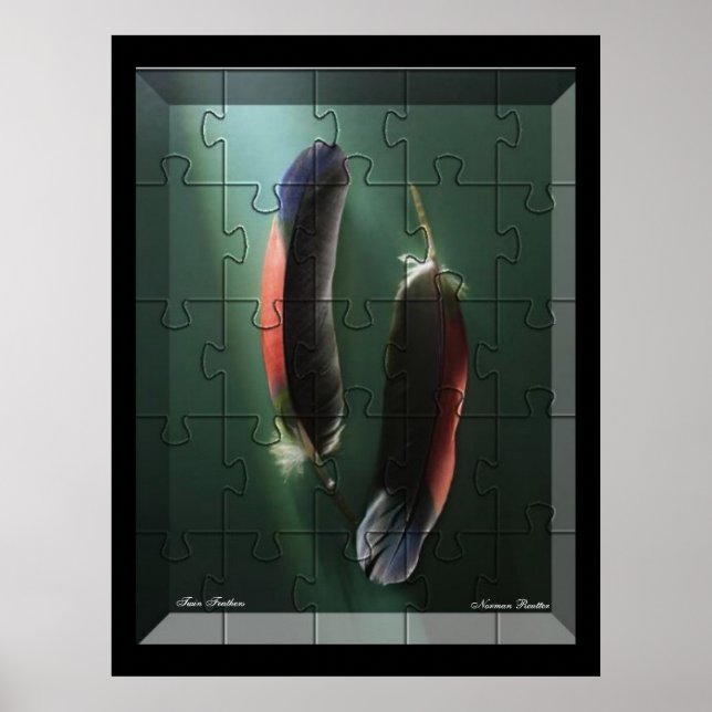 Poster Twin Feathers (Devant)