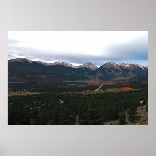 Poster Twin Lakes Colorado (Devant)