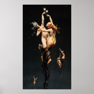Poster Twin Stars (1851-1896) de Luis Falero.