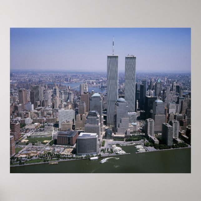 Poster Twin Towers, New York City (Devant)
