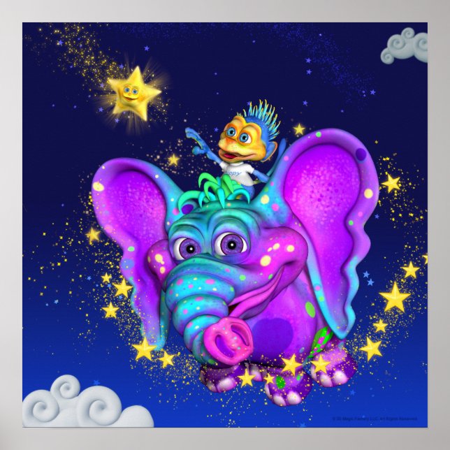 Poster Twinkle Little Star 18x18 (Devant)