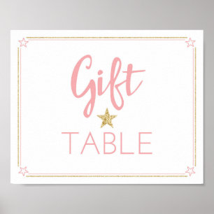 Poster Twinkle Twinkle Little Baby Shower Gift Table sign