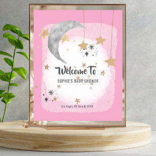 Poster Twinkle Twinkle Little Star Bienvenue Splash Rose