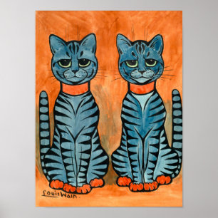 Poster Twins de Louis Wain