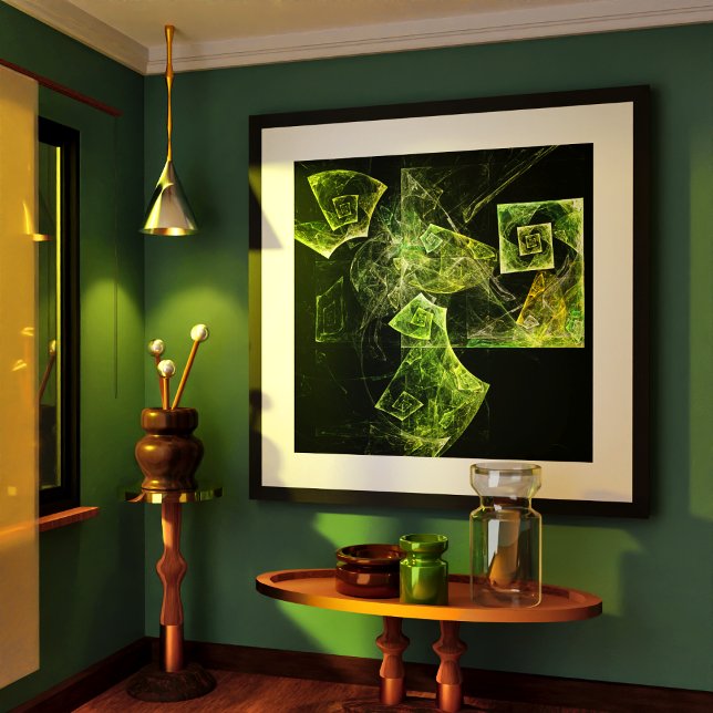 Poster Twisted Balance (Twisted Balance Abstract Art Poster)