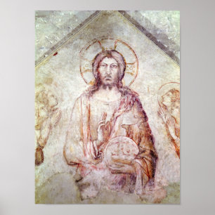 Poster Tympan dépeignant la bénédiction de sauveur, 13