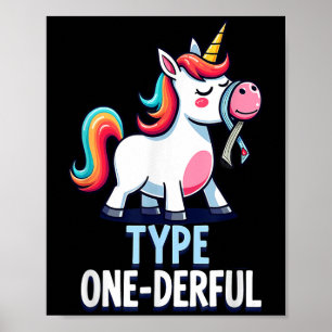 Poster Type 1 Connaissance du diabète T1d Type 1