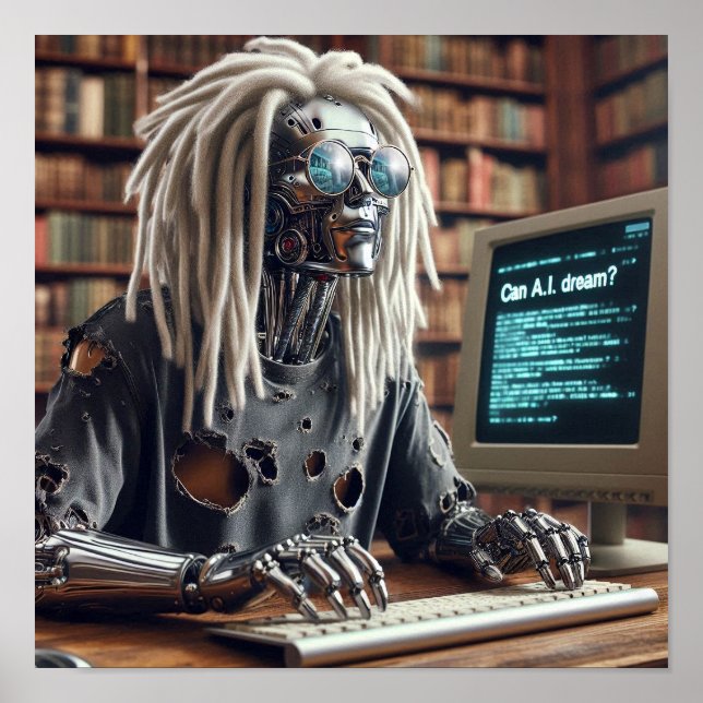 Poster Types de robots au clavier (Devant)