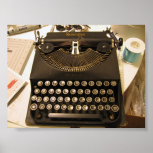 Poster typewriter