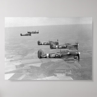 Poster Typhons Hawker de 56 Sqn. RAF