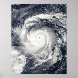 Poster Typhoon Nida in the Pacific Ocean