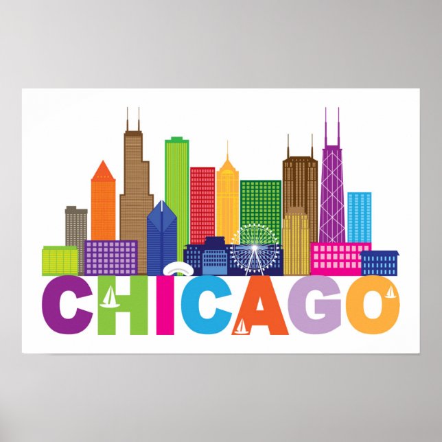 Poster Typographe de Chicago (Devant)