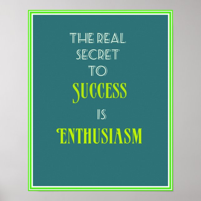 Poster Typographie de devis inspirante (Devant)