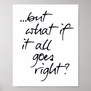 Poster Typographie inspirée de Scandi noir et blanc