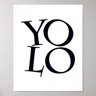 Poster Typographie Scandi noir et blanc Inspiration