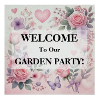 Typographie texte coeur floral romantique aquarell