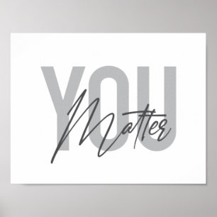 Poster Typographie urbaine moderne, simple, cool Vous ave