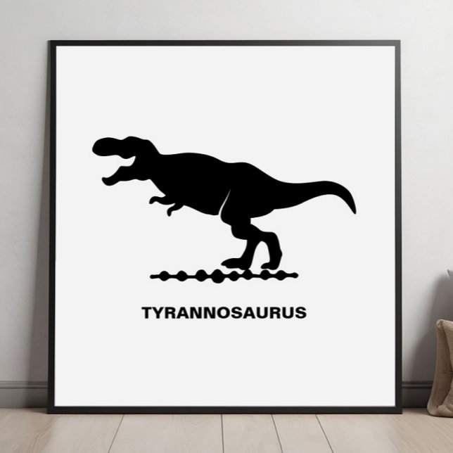 Poster Tyrannosaurus Dinosaure Silhouette (Créateur téléchargé)