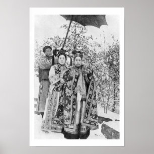 Poster Tz'u sa (1835-1908) douairières d'impératrice de