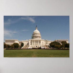 Poster U.S. Bâtiment de capitol