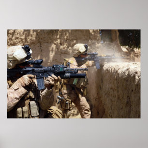Poster U.S. Marines dans la province de Helmand de