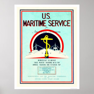 Poster U.S. Maritime Service (US02055)