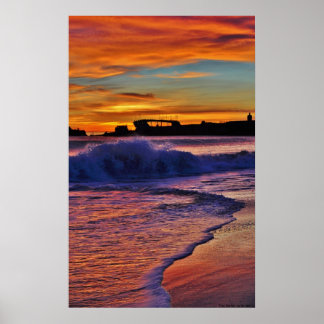 Poster U.S.S. Palo Alto Sunset.