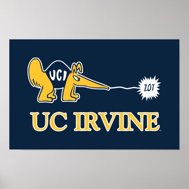 Poster UC Irvine | UCI Anteaters Zot! (Devant)