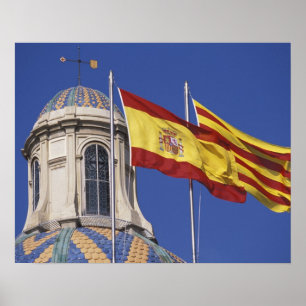 Poster UE, Espagne, Catalogne, Palau de la Generalitat.