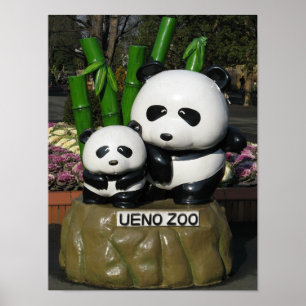 Poster Ueno Zoo Panda Sign