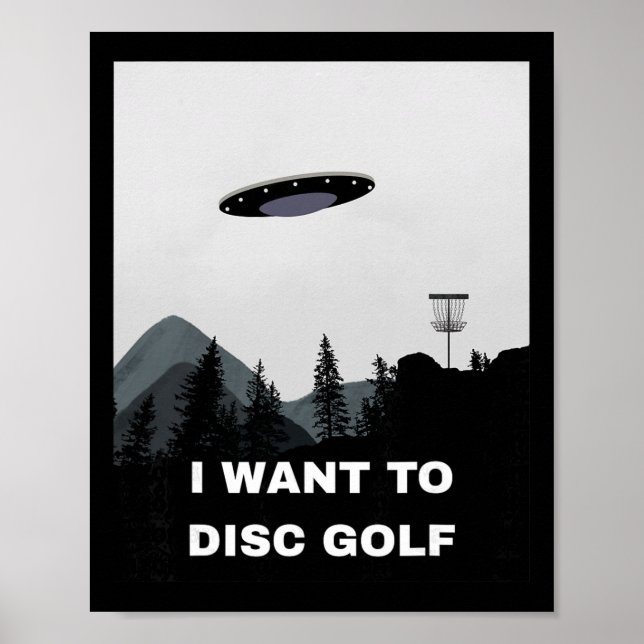 Poster Ufo de Disc Golf  (Devant)