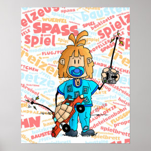 Poster Ugo - jouets /