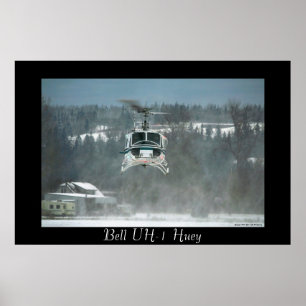 Poster UH-1 Huey Hovering