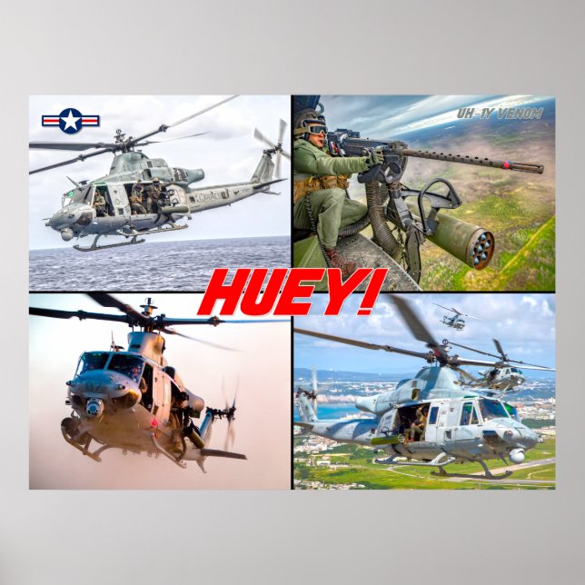 POSTER UH-1Y VENOM "HUEY" (Devant)