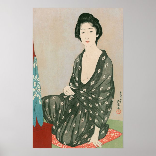 Poster Ukiyoe [Goyo] Femme en vêtements d'été (S) (Devant)