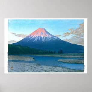 Poster ukiyoe - hasui - N°30 La rivière Fuji -