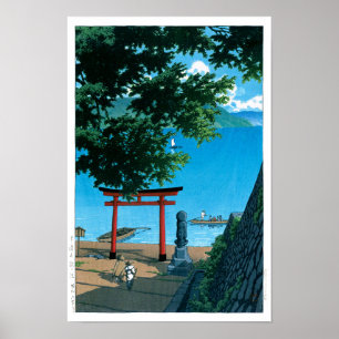 Poster ukiyoe - hasui - n°32 Chuzenji, Utagahama -
