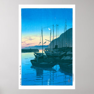 Poster ukiyoe - hasui - No.16 Matin à Beppu -