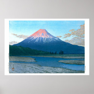 Poster Ukiyoe - hasui - No.30 La rivière Fuji -