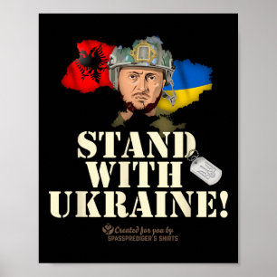 Poster Ukraine Alnia Zelenskyy Soutenez l'Ukraine