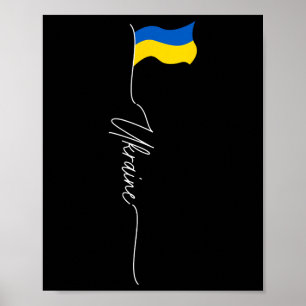 Poster Ukraine Je suis ukrainien Ukraine Patriotique