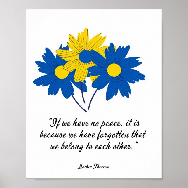 Poster Ukraine Solidarité Imprime le paquet (Devant)